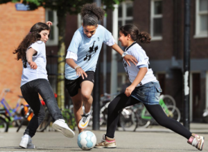Foto straatvoetbal